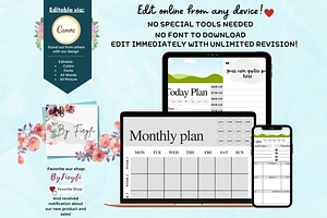 Daily, Weekly & Monthly Planner