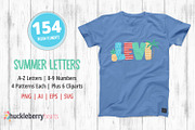 Summer Letters Clipart, an Illustration by Huckleberry Hearts (Thumbnail 4 of 4)