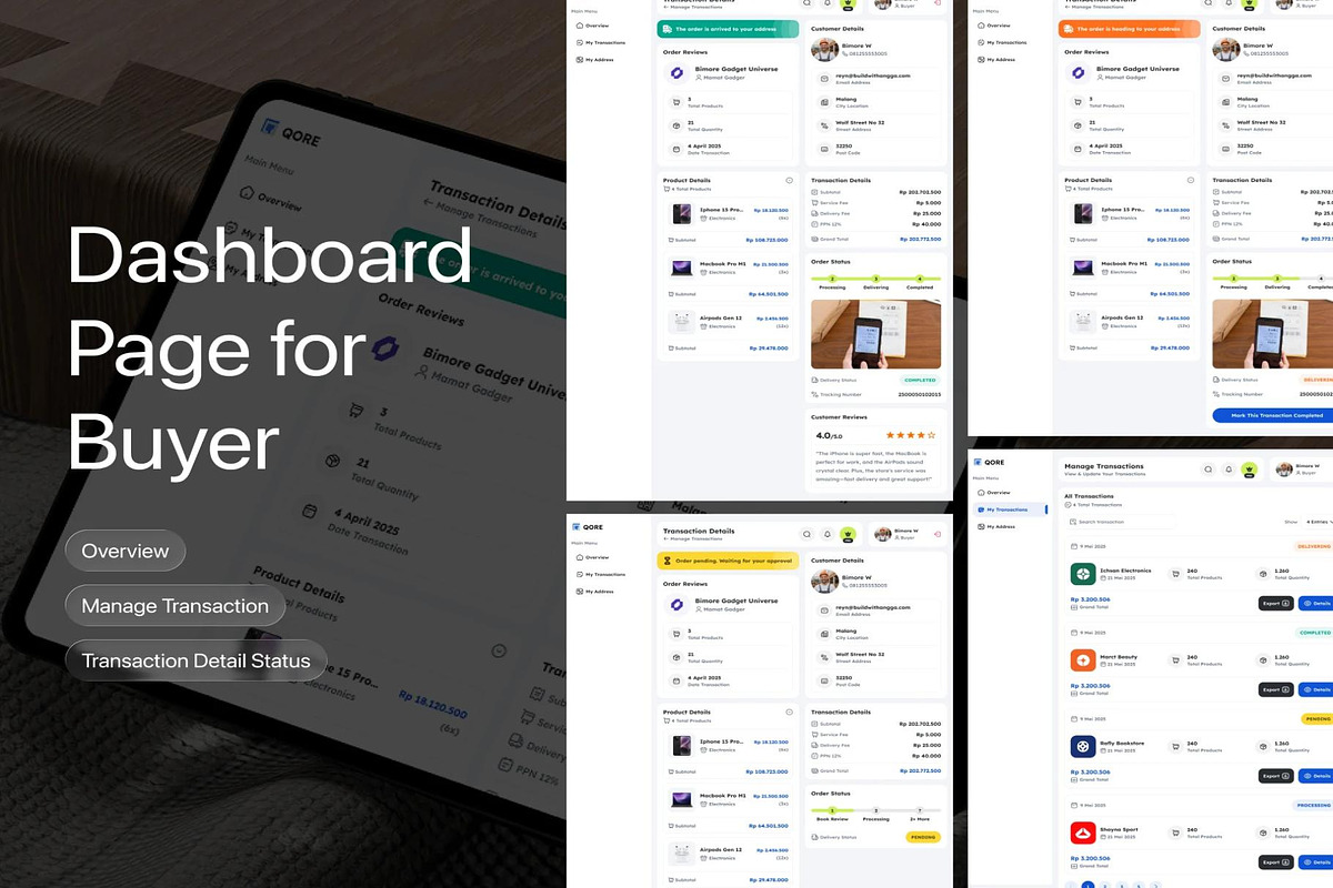 Qore - Marketplace Web Design, an UI Kit Template by Lumina_ui_ux202 (Photo 3 of 7)