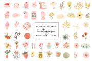 64 Watercolor Instagram Highlights, a Work Illustration by beatriceviyiwi (Thumbnail 1 of 5)