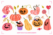Cute HALLOWEEN clip art, a Seasonal Illustration by UnaAnya (Thumbnail 5 of 7)