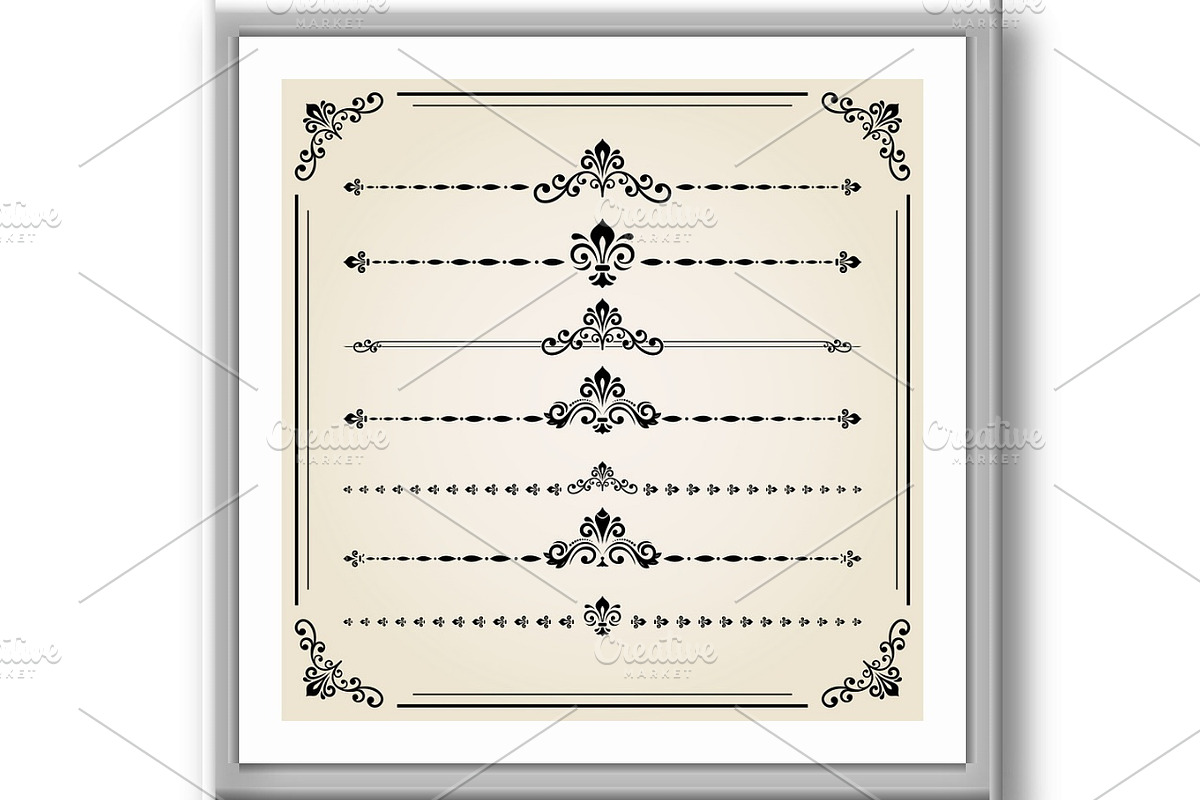Vintage Set of Elements, a Texture Graphic by FineArtStudio (Photo 3 of 3)
