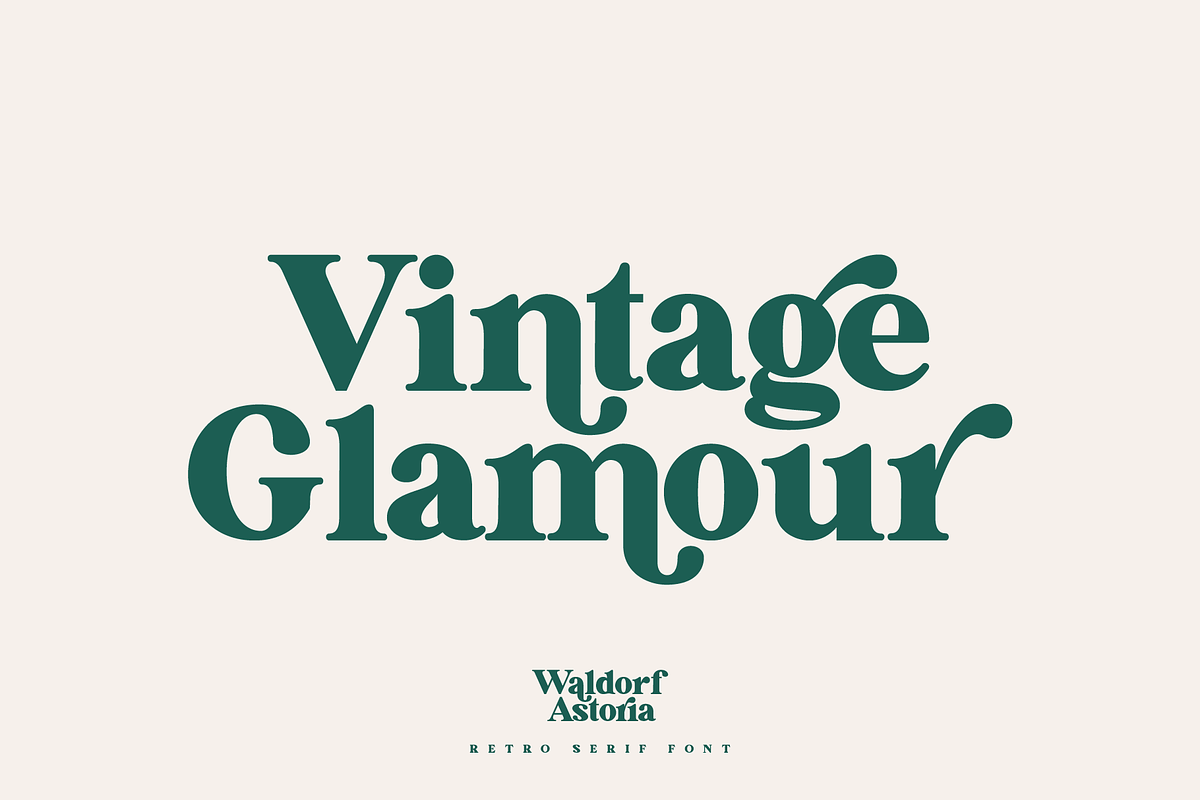 Waldorf Astoria Modern Vintage Font, a Serif Font by Pen Culture (Photo 6 of 11)