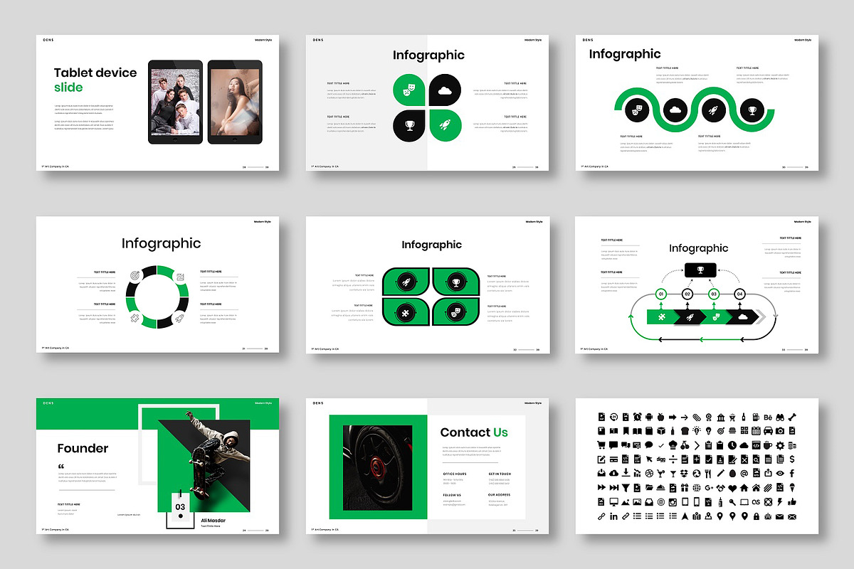 Gladius – Business PowerPoint, a Presentation Template by Dens Creative Studio (Photo 5 of 6)