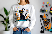 Halloween Cat in the Meadow, an Animal Illustration by Sharon Schwalbe (Thumbnail 5 of 5)