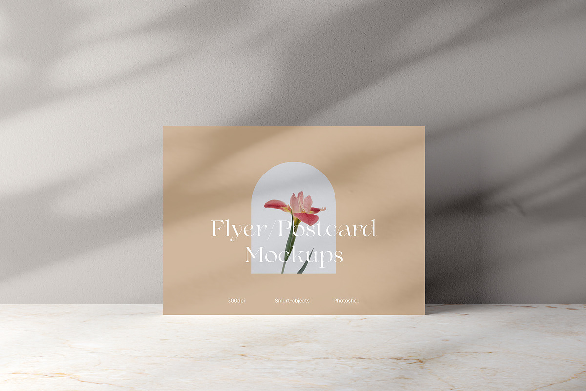 Flyer / Postcard Mockups, a Print Template by artimasa (Photo 1 of 4)