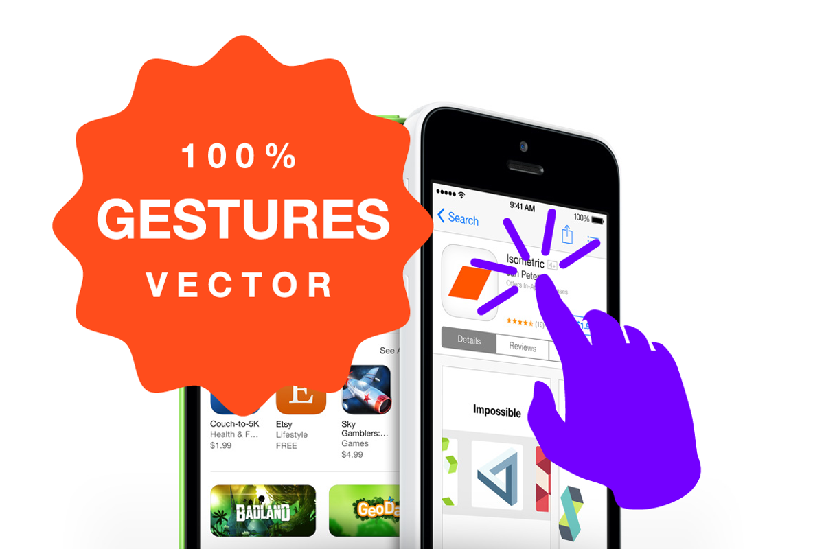 Touch, actions, iphone, gestures preview 2