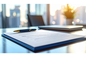 Closeup of contract with pen in, a Business Photo by Igor Tichonow