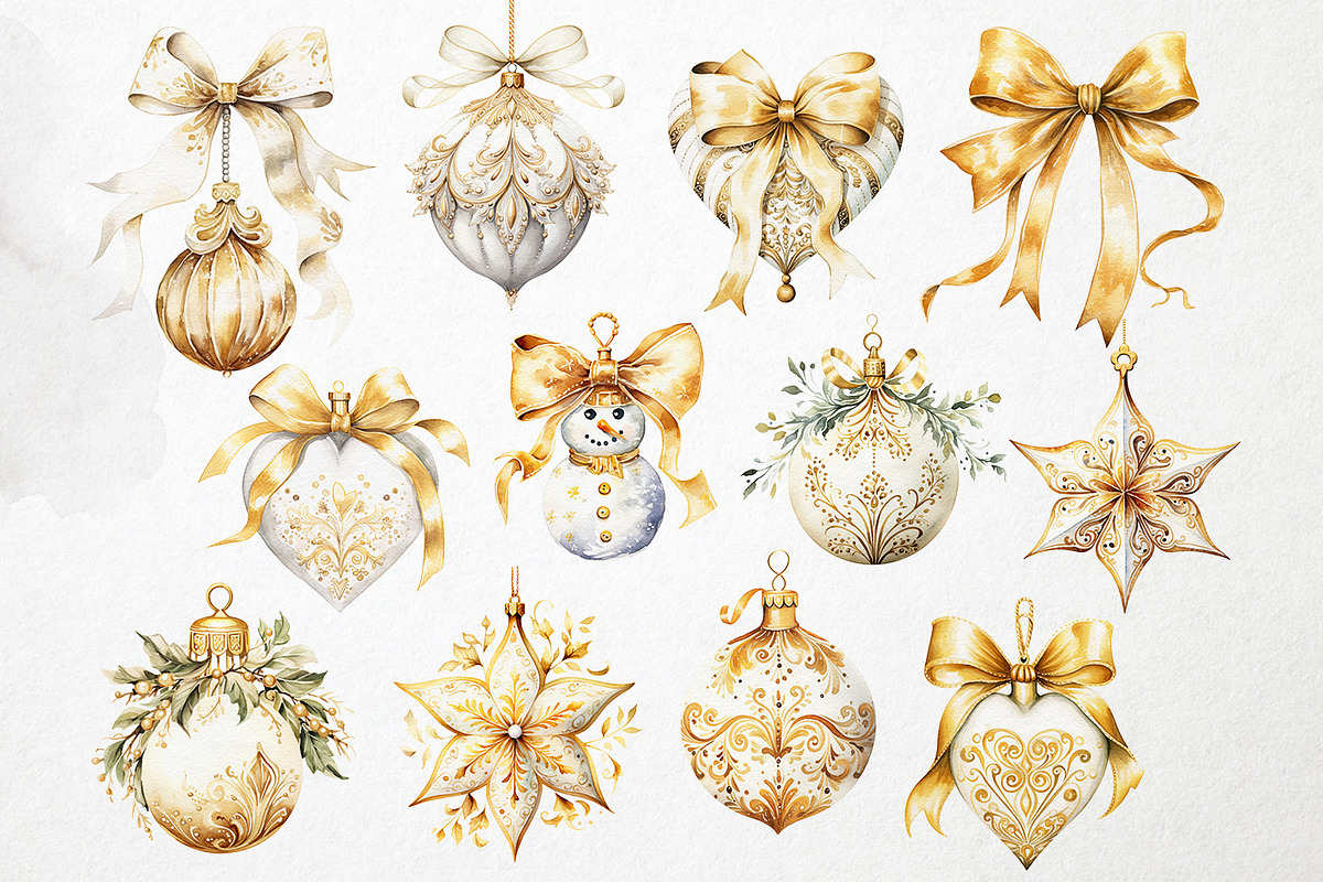 Christmas Baubles PNG Overlays, an Object Graphic by PixelJungle (Photo 3 of 4)