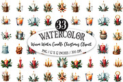 Warm Winter Candle Christmas Clipart, an Illustration by Designking (Thumbnail 1 of 5)