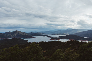 Above shasta lake featuring shasta lake, california, and lake