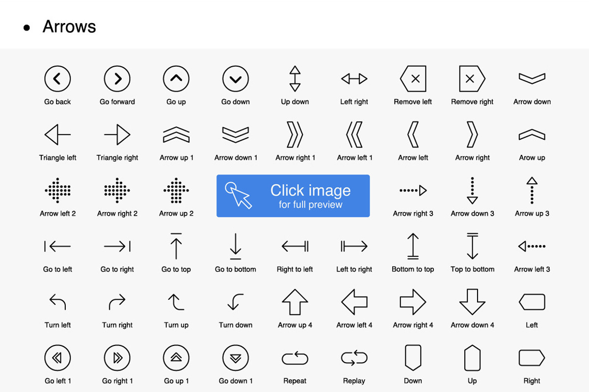 1042 iOS style line icons preview 5