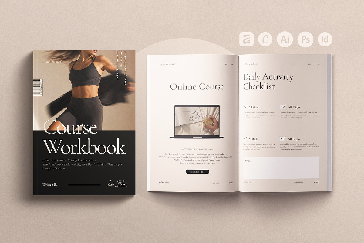 Editorial Workbook Design Template, a Magazine Template by ArtisanaAura (Photo 2 of 20)