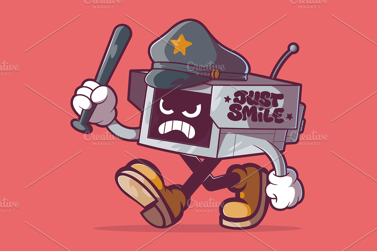Just Smile Camera, a Technology Illustration by pedrors