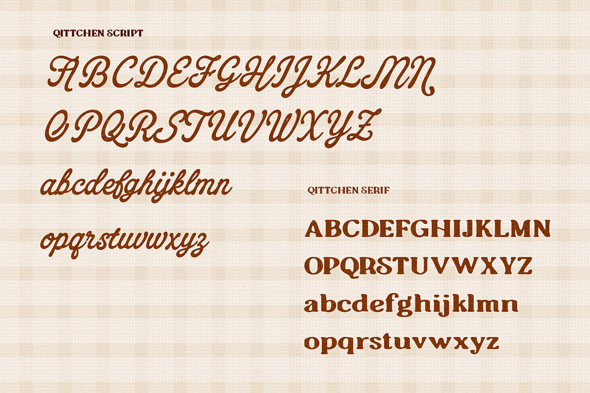Qittchen - Handcrafted Vintage Font, a Handwritten Font by Nollev (Photo 9 of 9)