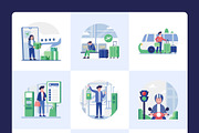 Transport Illustration Art Set, a Transportation Illustration by Creative Stall (Thumbnail 7 of 9)