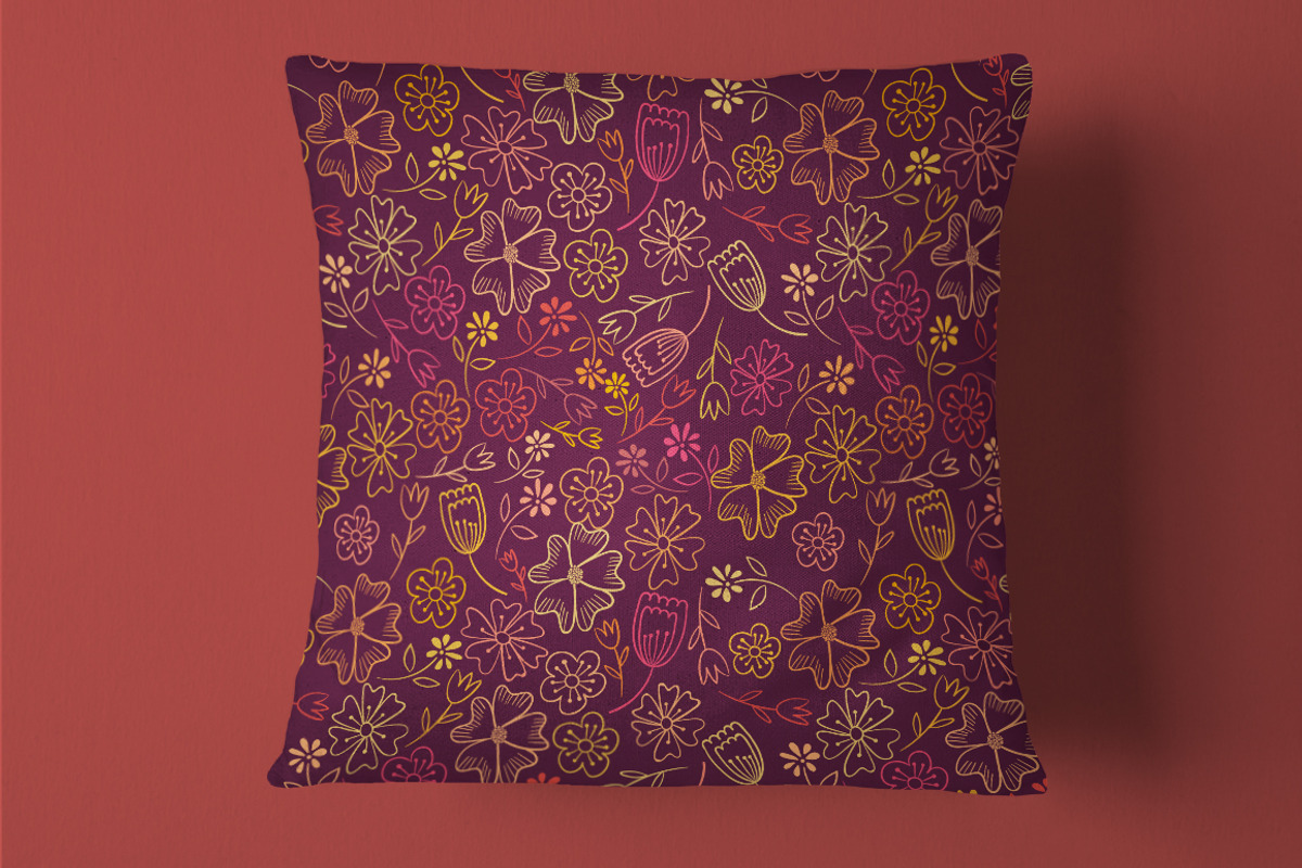 Floral Vector Pattern Seamless, a Pattern Graphic by wowpatterns (Photo 3 of 4)