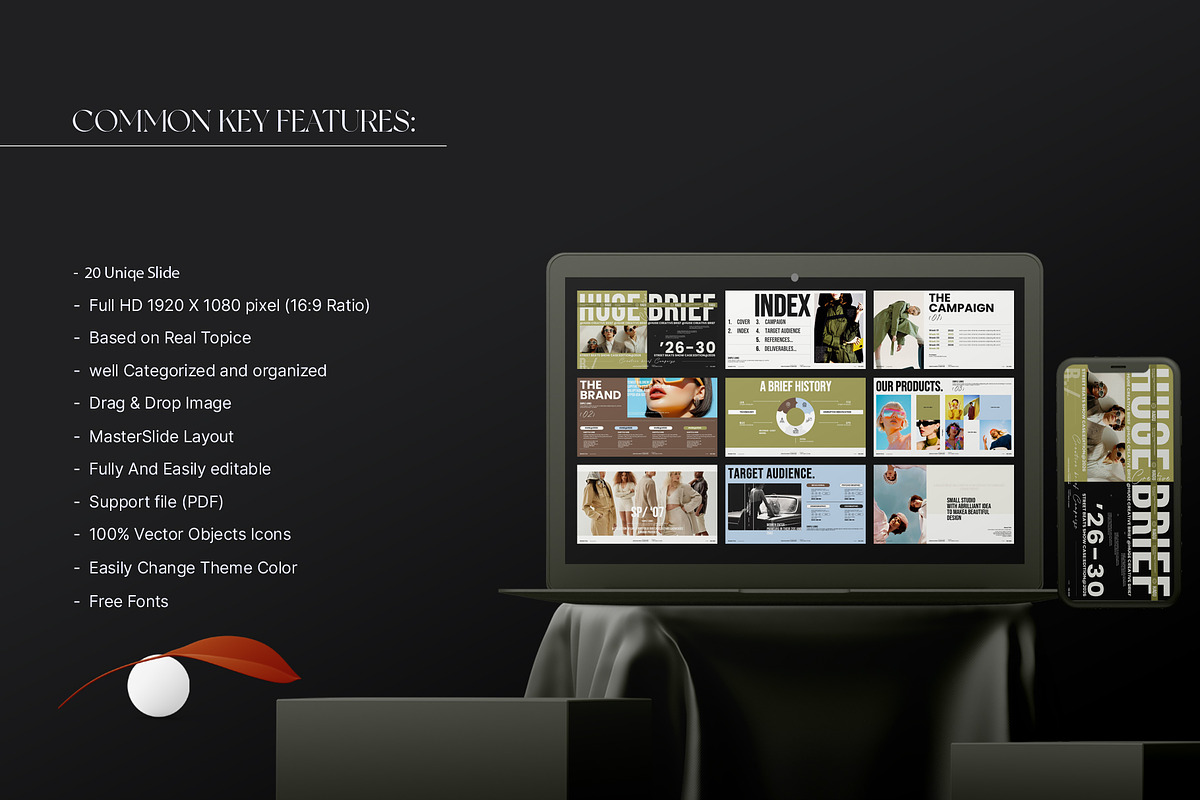 Huge Creative Brief Campaign, a Presentation Template by Aura Agency (Photo 3 of 9)