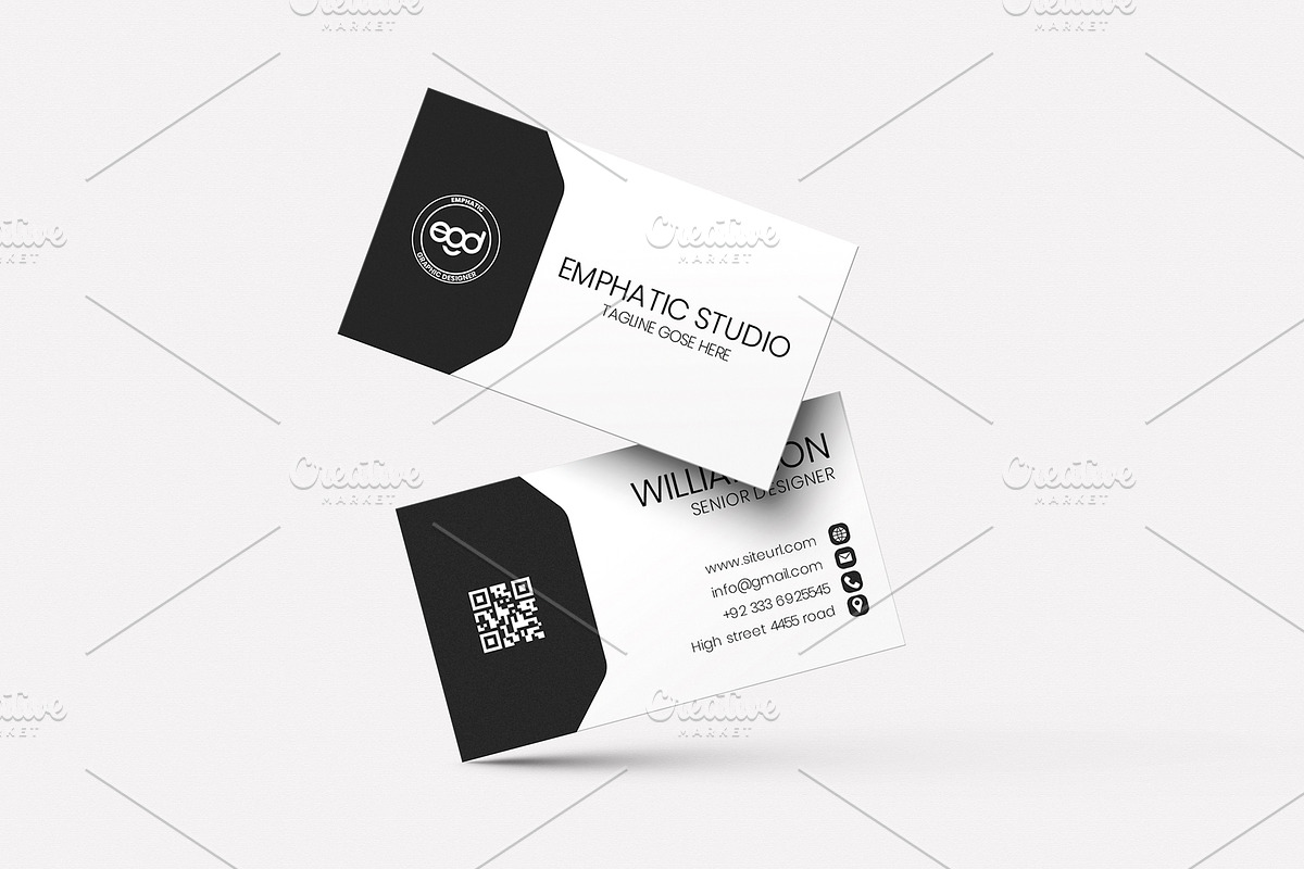 Professional Minimal Business Card, a Business Card Template by ExpertDesigner411 (Photo 2 of 5)