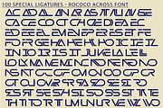 Rococo Across - Futuristic Font, a Sans Serif Font by 177Studio (Thumbnail 8 of 8)