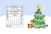 2026 CALENDAR | COLORING BOOK, a Seasonal Illustration by ChristinaDesigns (Thumbnail 4 of 5)