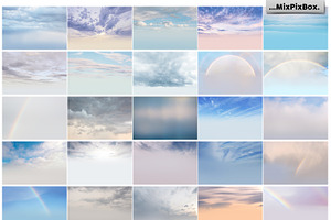 Pastel Sky Overlays