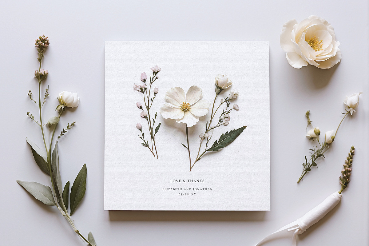 Pretty Wildflowers I Pressed Flowers, a Background Graphic by by creative paper (Photo 9 of 14)