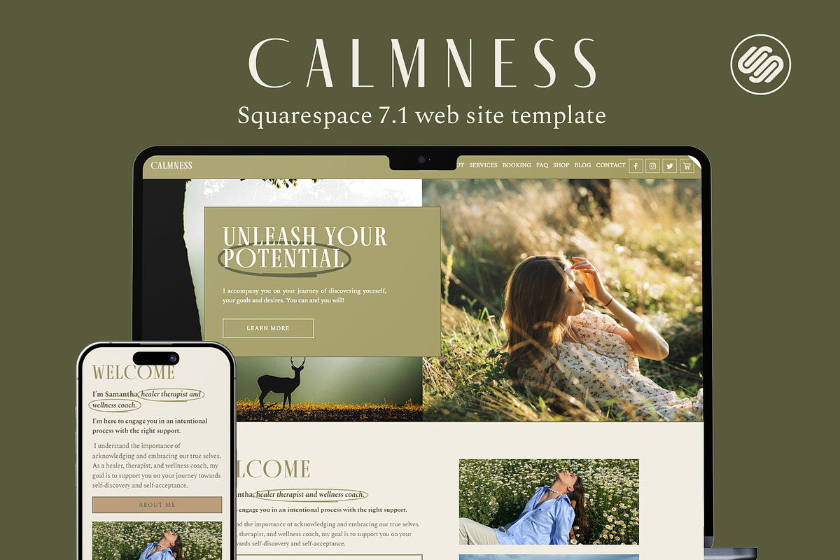 Coach Squarespace Website template, a Squarespace Template by Sofico (Photo 1 of 13)