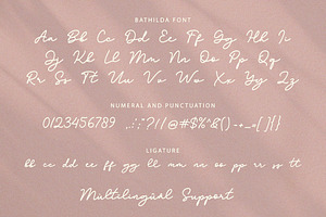 SALE! Bathilda / Monoline Font