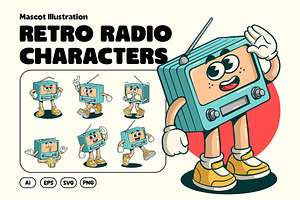 Retro Radio Characters