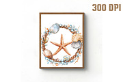 Coquette Coastal Fisherman Frame, an Illustration by Libby Wishes (Thumbnail 6 of 12)
