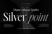 Silver Point–Elegant Editorial Serif, a Serif Font by Issam Type (Thumbnail 1 of 21)