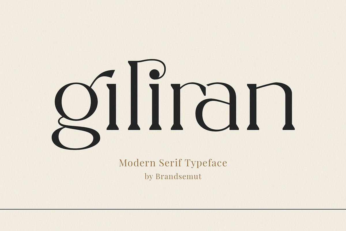 Giliran – Modern Serif, a Serif Font by BrandSemut (Photo 1 of 10)