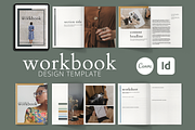 Workbook Canva InDesign Template, a Magazine Template by KT Designs (Thumbnail 1 of 7)
