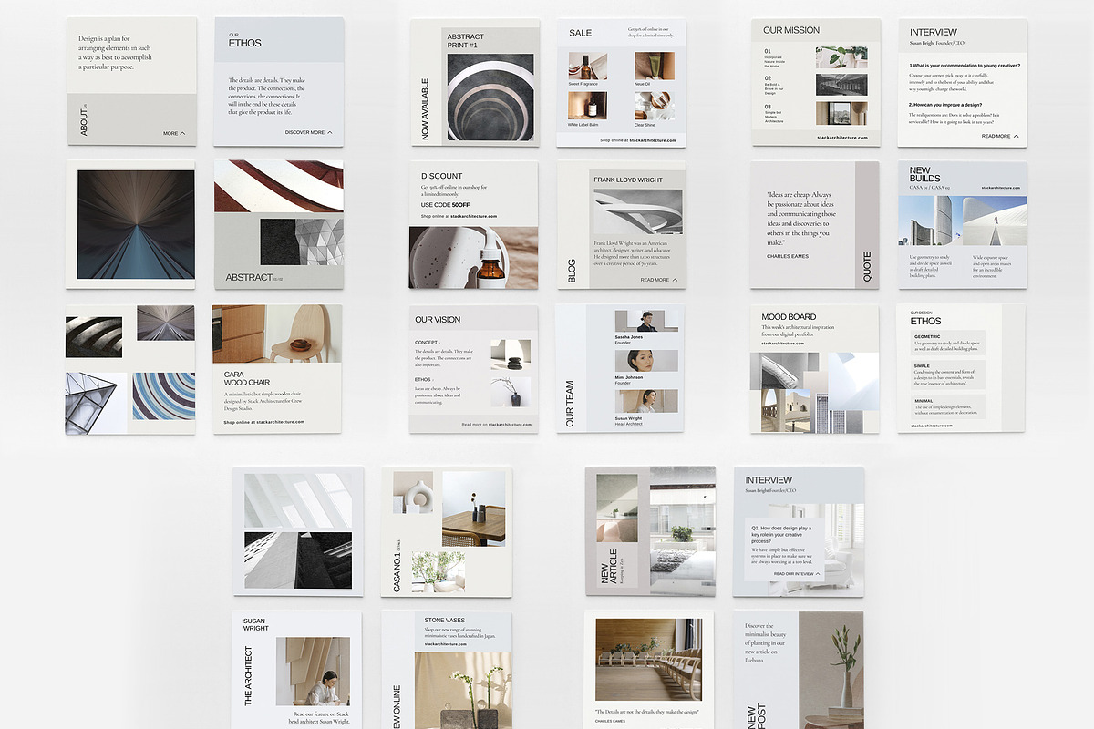 STACK Theme | 30 Canva IG Posts, a Social Media Template by OEN Design (Photo 7 of 7)