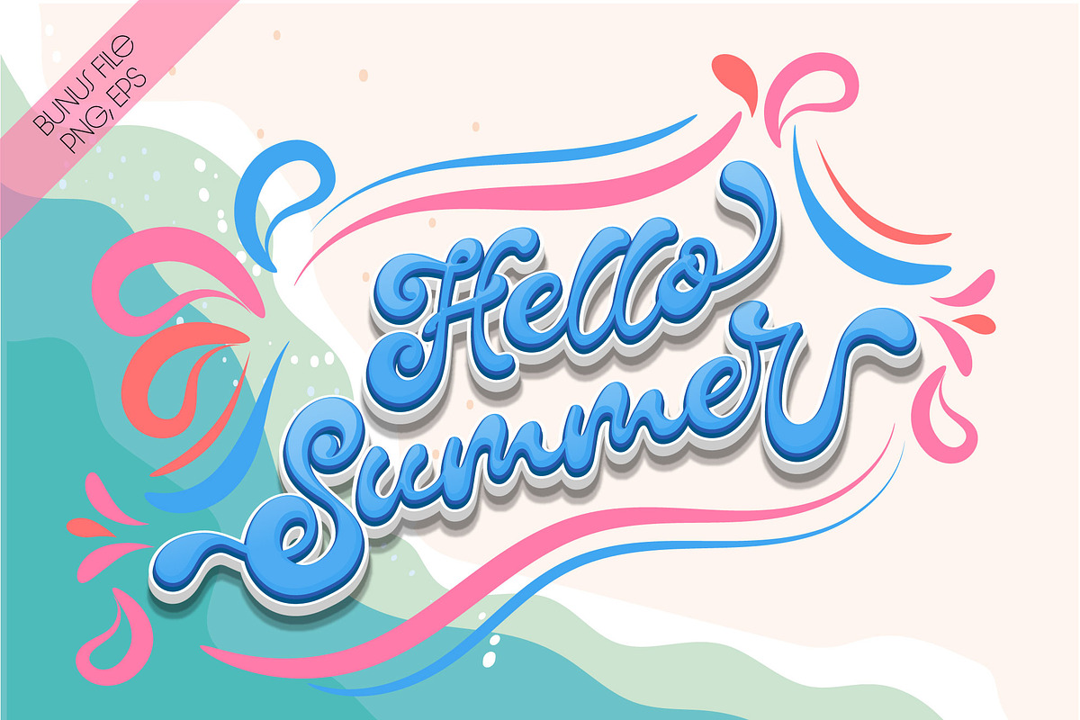Summer Party Font, a Script Font by Nobu Collections (Photo 2 of 10)