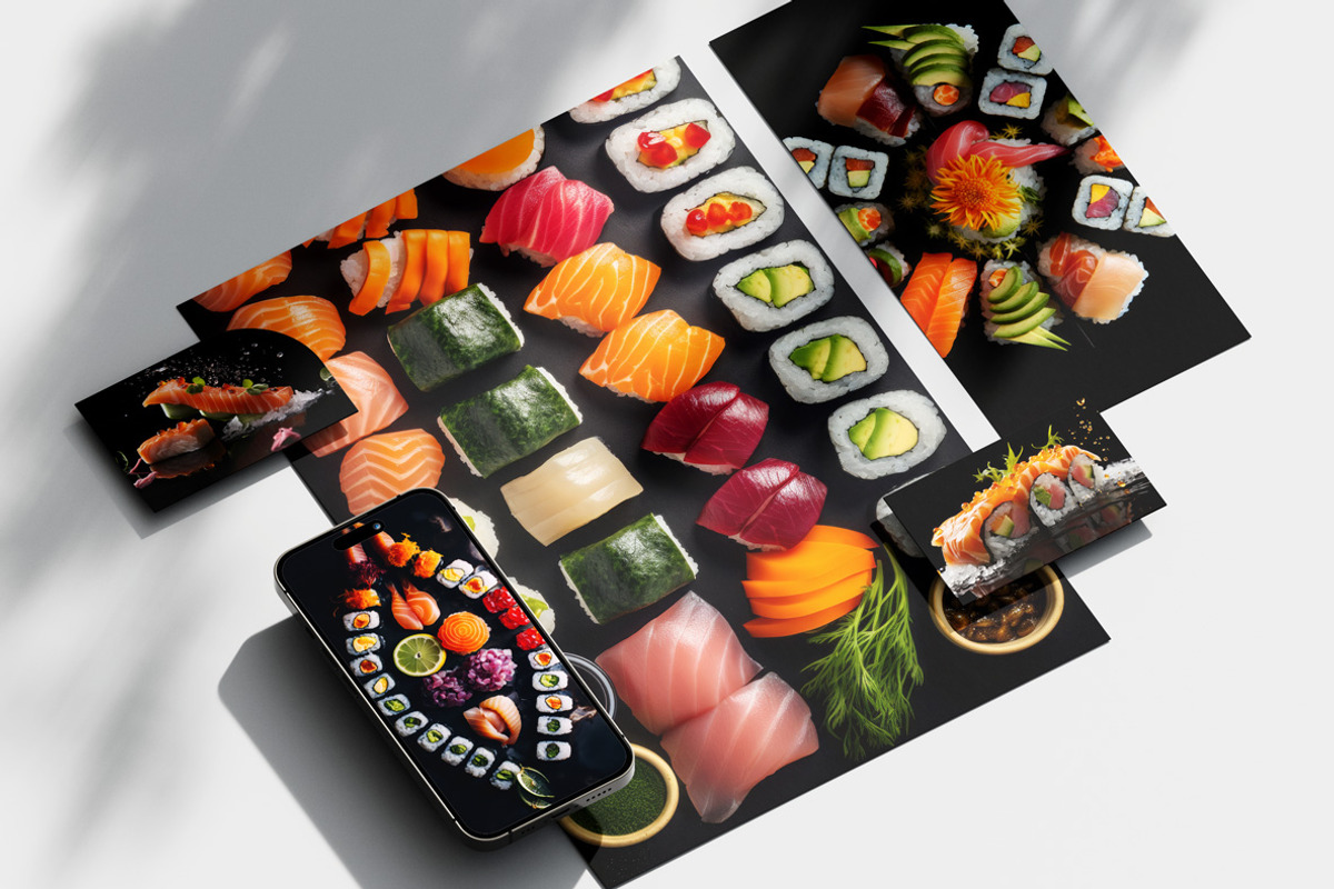 Sushi Art - 40 images, a Food Illustration by Handmadefont (Photo 11 of 12)
