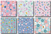 Candy Shop Pastel Christmas Pattern, an Illustration by DreamPrint404 (Thumbnail 2 of 4)