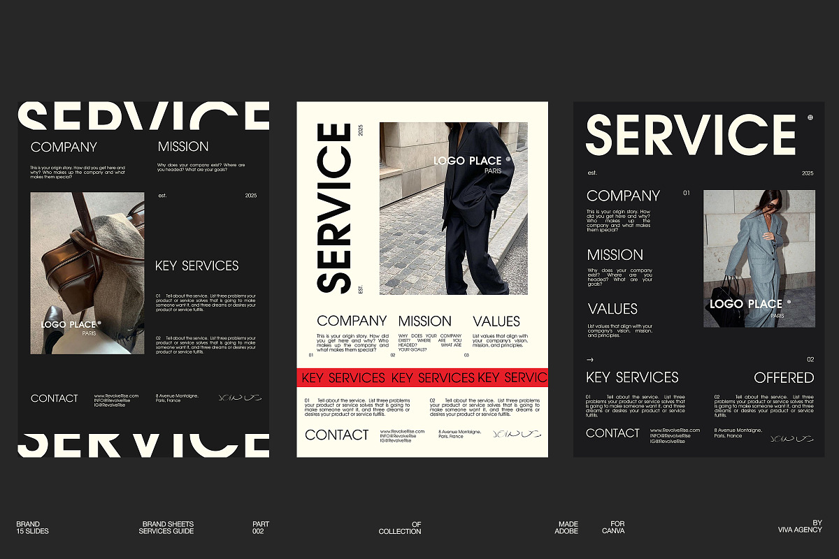 Brand Sheets & Service Guide