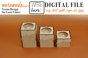 Candle Holder File 4 Laser Cutter.