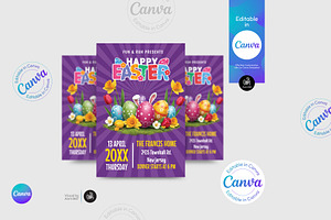 Easter Menu Flyer Template, a Print Template by Aam360
