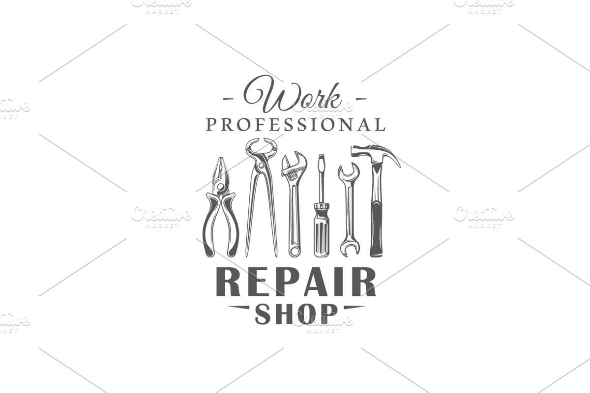 9 Repair Logos Templates Vol.1, a Branding & Logo Template by Art Design