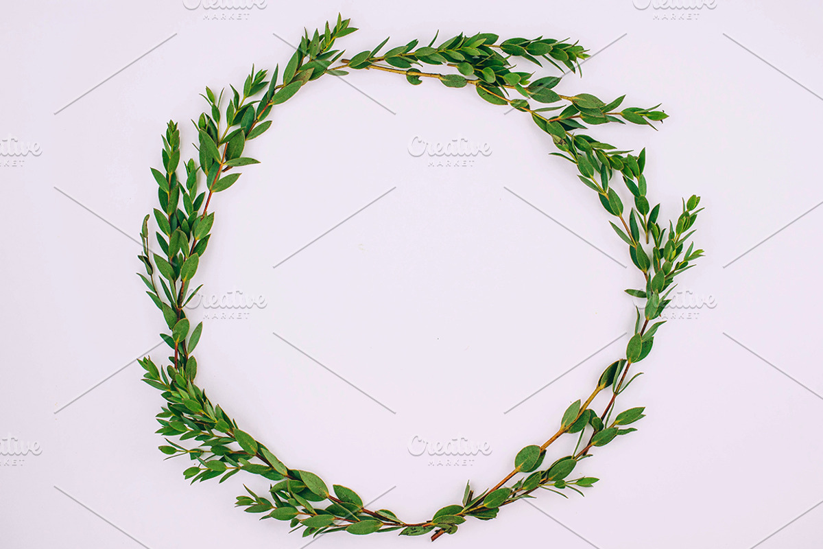 Flat lay floral Stock Photo, a Mockup by GalinaMalinka (Photo 6 of 10)