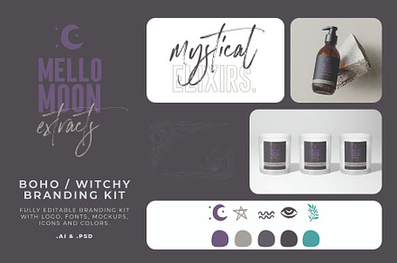 Apothecary Boho Branding Kit