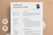 Resume/CV - The Jordan, a Resume Template by CreativeLandStudio (Thumbnail 1 of 9)