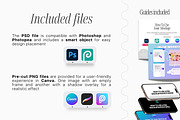 Modern White Frame Mockup W Person, an Icon by First Impression Mockups (Thumbnail 6 of 6)