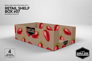 Retail Shelf Box 07 Packaging Mockup