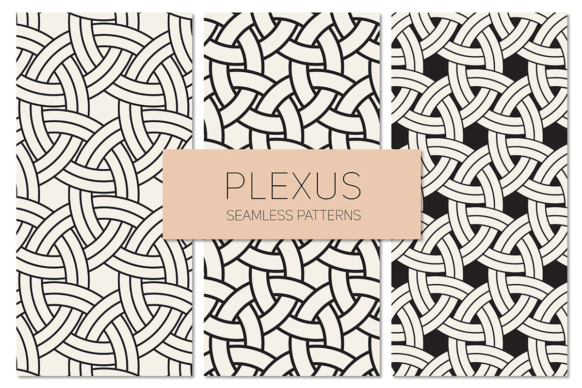 Plexus Seamless Patterns Set 2, a Pattern Graphic by Curly_Pat (Photo 1 of 4)