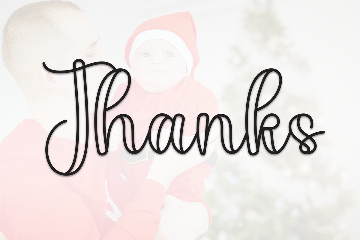 Father Christmas | Script Font, a Handwritten Font by Scratchones (Photo 8 of 8)