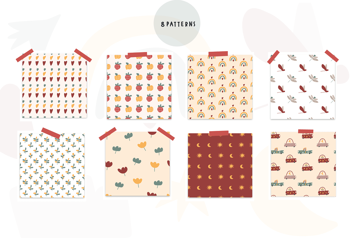 Boho kids cars, a Decorative Illustration by cutelevindesign (Photo 3 of 9)